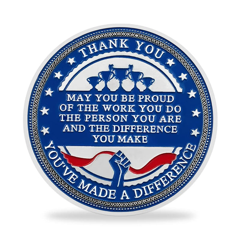5Pcs Leadership Coins Set Appreciation Award Gift for Employee-Inspirational Coin Bulk Gifts for Coworker Staff Student