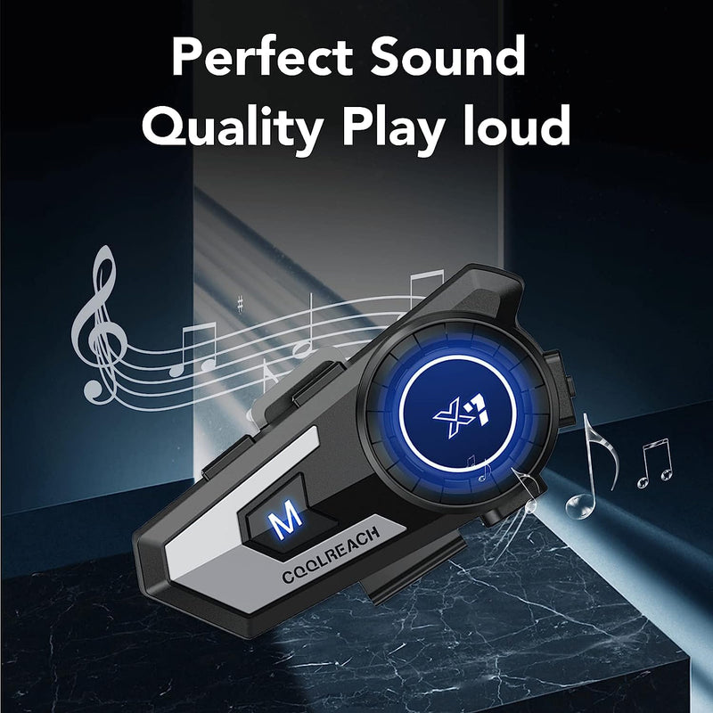 Khptop Motorcycle Helmet Bluetooth Headset,Sking Earphone,CVC Noise Cancellation Stereo Music Automatic answering,90 Hours Playing time High Sound Ultra-Thin Headset Black