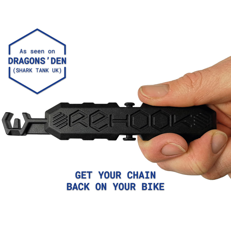 Rehook - Get your chain back on your bike in seconds. Without the mess