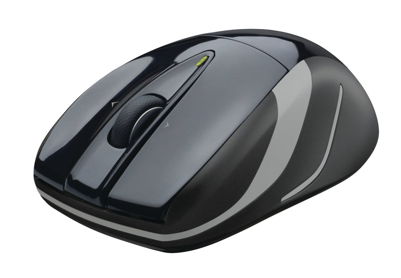 Logitech M525 Wireless Mouse â€“ Long 3 Year Battery Life, Ergonomic Shape for Right or Left Hand Use, Micro-Precision Scroll Wheel, and USB Unifying Receiver for Computers and Laptops, Black/Gray Standard Packaging