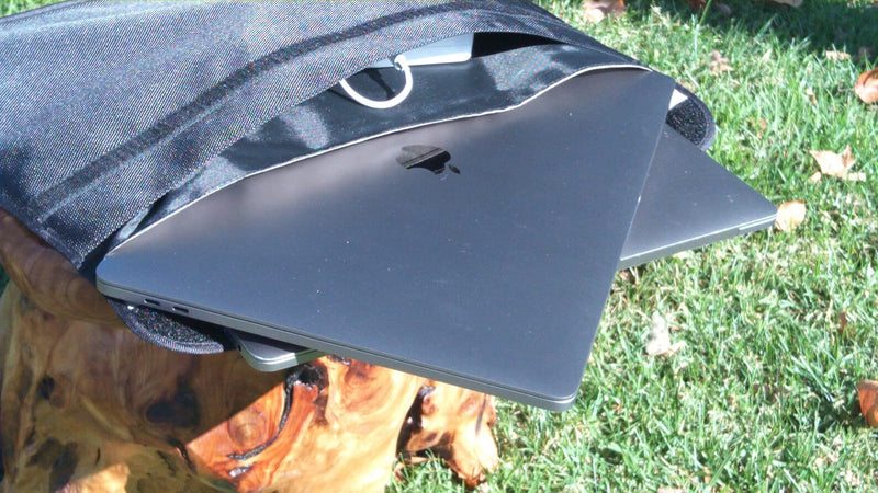 EMF blocking Laptop sleeve [ok.] portfolio made to Block radiation from laptop, phone 5G cellphones, faraday bag okbeanie