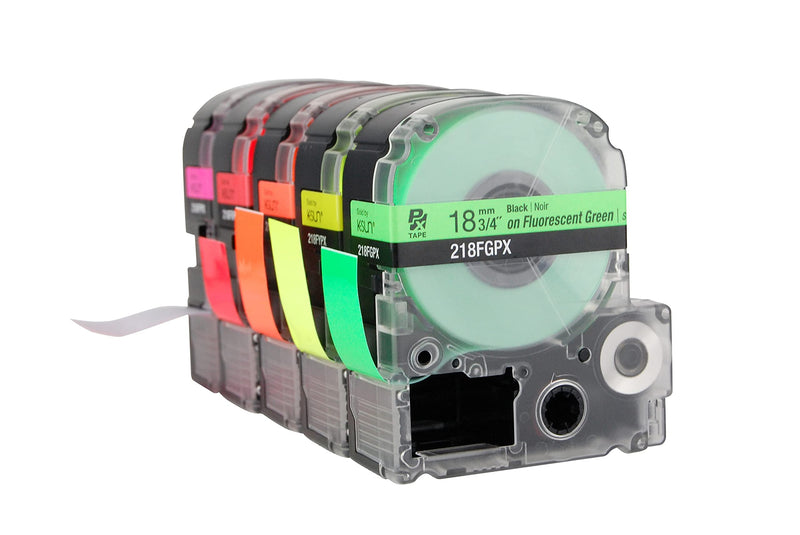 LABELWORKS PET (Polyester) Tape Cartridge - Fluorescent Label Maker Tape (Fluorescent Green) Fluorescent Green