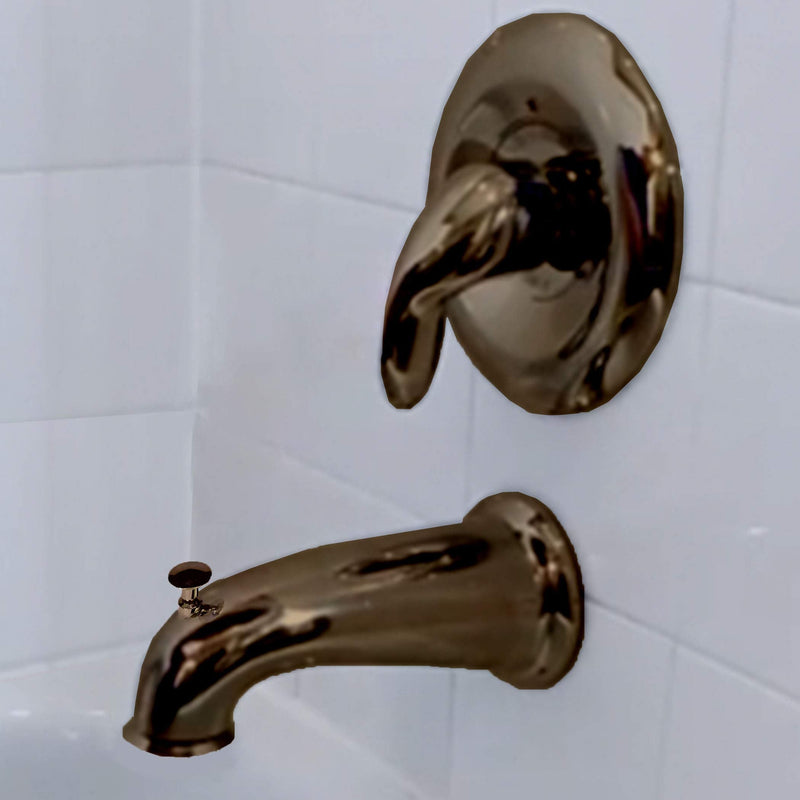 Danco Company 10317 Tub Diverter Bathtub Spout, 5-1/2 Inches/Pull, Oil-Rubbed Bronze 5-1/2 Inches/Pull Up Diverter