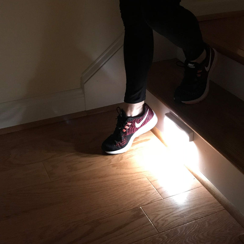 Wireless LED Stair Lights 3 Pack, LED Motion Sensor Lights Indoor, Stick On Battery Operated LED Lights, LED Step Lights, Motion Sensor Night Light