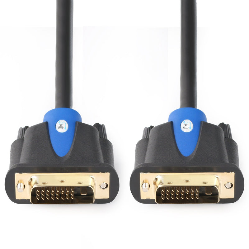DVI Cable 10Feet,SHD DVI to DVI 24+1 Male to Male Dual Link DVI-D Monitor Cable for PC HDTV Projector