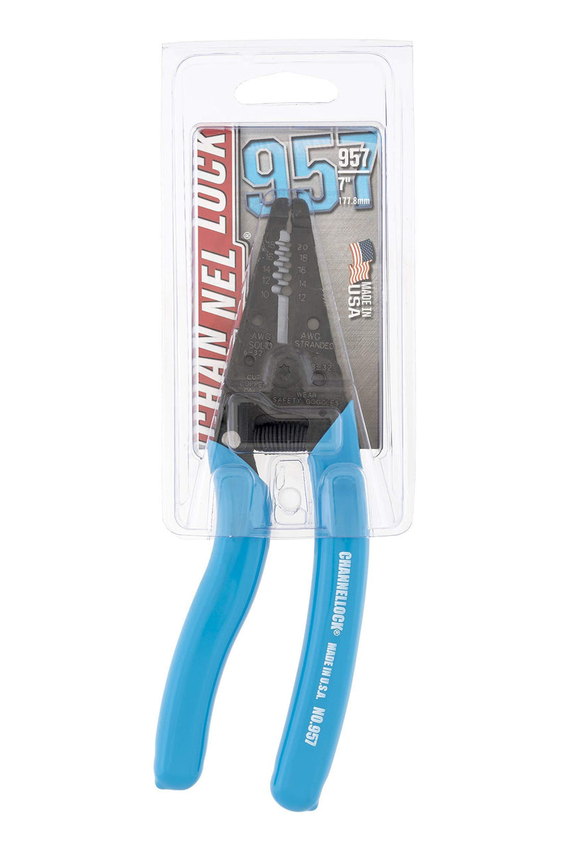CHANNELLOCK 957 7" Ergonomic Handle Wire Stripping Tool