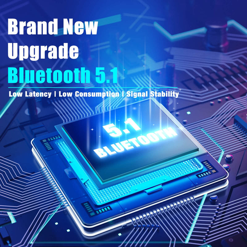 BERIBES Headphones Wireless Bluetooth, [3 EQ Modes] 55H Playtime, Weigh Only 0.38lb Comfort Fit Bluetooth Headphones, Immersive Bass, Smart One Connect Two, HiFi Stereo, Foldable, Built-in HD Mic Black
