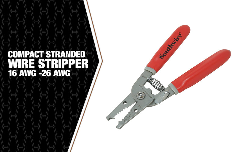 Southwire - 58278240 Tools & Equipment S1626STR Compact Solid and Stranded Wire Stripping Tool