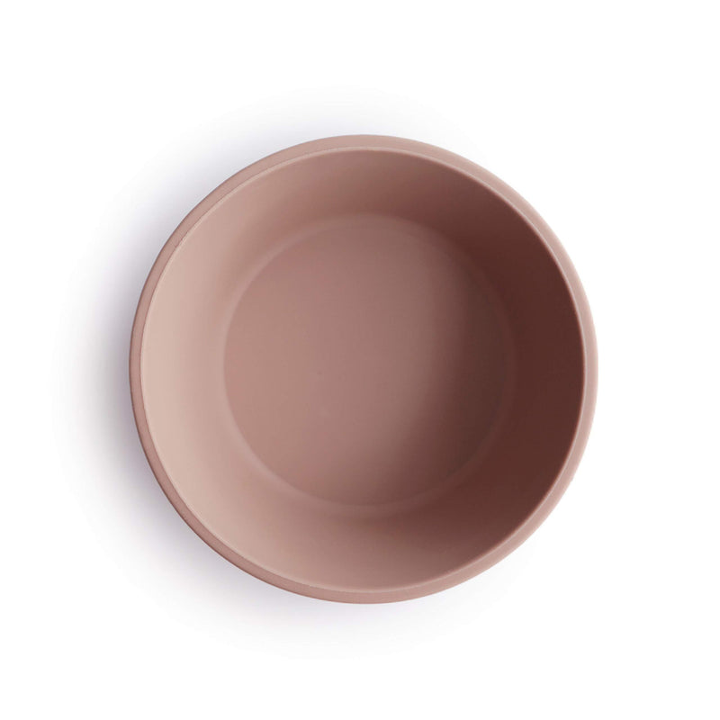 mushie Silicone Suction Bowl | BPA-Free Non-Slip Design (Blush) Blush