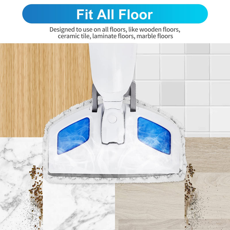 KEEPOW 6 Pack Washable Steam Mop Pads Replacement for Bissell Powerfresh 1940 1544 1440 Series Steam Mop, Model 1544A, 2075A, 1806, 5938, 1940W, 19404, 1940A