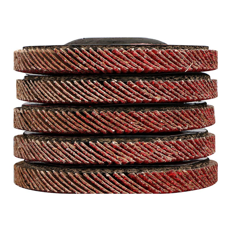 BHA Alpha Disc High Density Ceramic Flap Discs Jumbo Grinding Wheels XL, 4.5" x 7/8" - 5 Pack (60 Grit) 60 Grit
