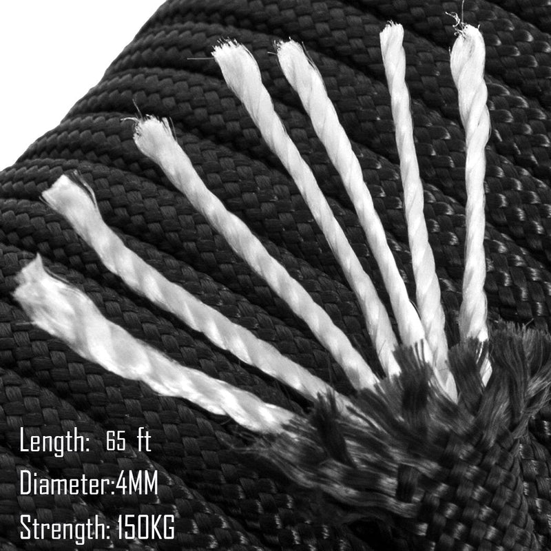 TooTaci 25MM Pulley Block System for Lifting with Rope and Hooks, 2pcs 304 Stainless Steel M25 Lifting Pulley Block Cable Wire Towing Wheel,66ft Nylon Rope & 2 pcs Carabiner Hook 4MMrope