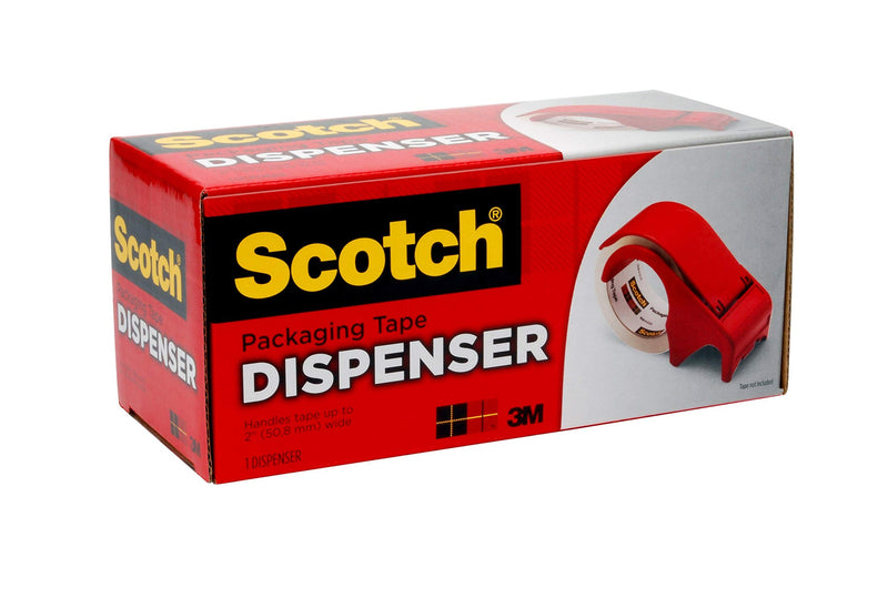 Scotch Packaging Tape Hand Dispenser DP300-RD Red