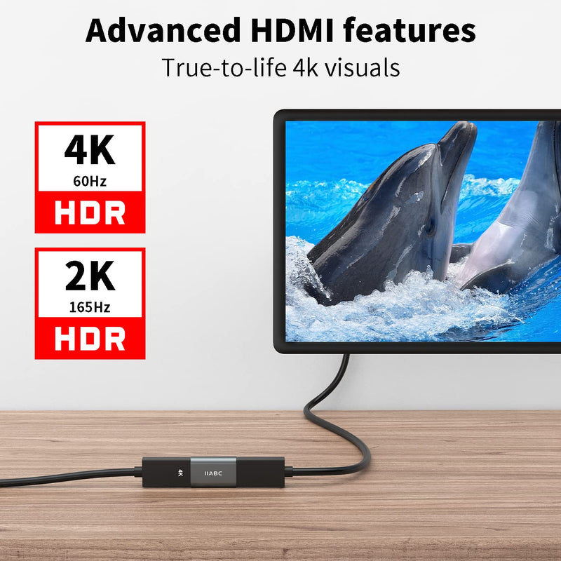 HDMI Coupler Female to Female 3 Packï¼ŒIIABC 3D 4K@60Hz HDMI Adapter Aluminum Alloy Extension Cable Connector for HDTV, Roku Stick, Computer, PC, Monitor, Laptop, Projector, DVD Player, PS 5/4/3
