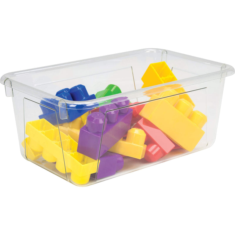Storex Crystal Clear Cubby Storage Bin, 5.2" x 7.8" x 12.1"