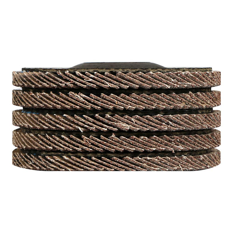 BHA Calcium Coated Flap Discs for Aluminum Type 27, 4.5" x 7/8" - 5 Pack (36 Grit) 36 Grit