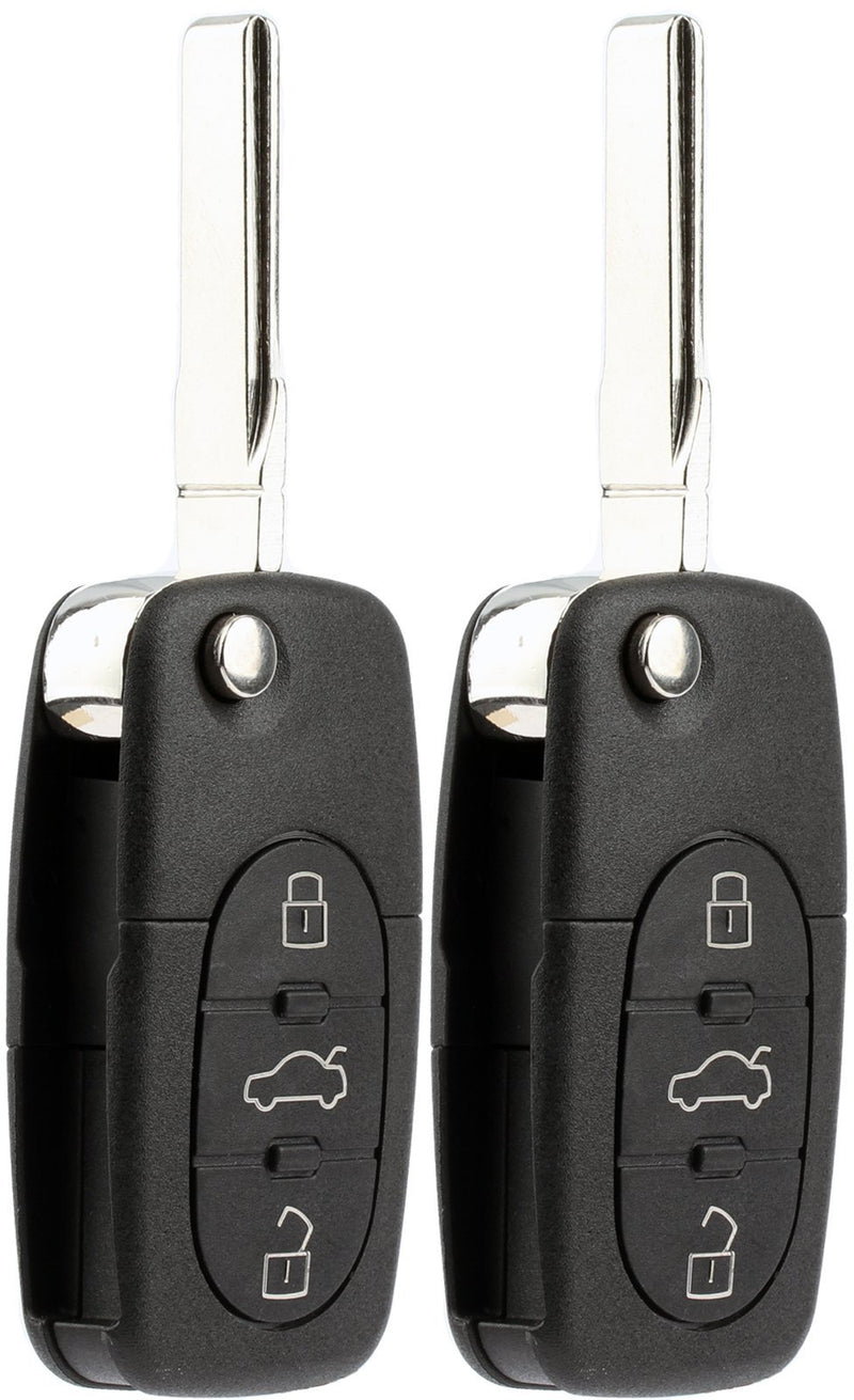 KeylessOption Keyless Entry Remote Control Car Key Fob Replacement for HLO1J0959753F (Pack of 2)