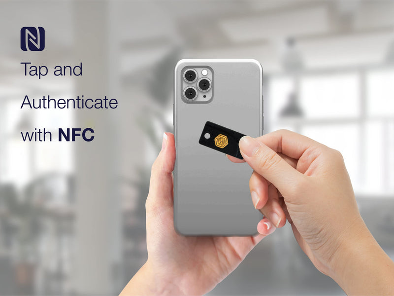 GoTrust Idem Key - A. USB Security Key FIDO2 Certified to The Highest Security Level L2. 2FA with USB-A and NFC interfaces. Works Across iPhone, Android and Computers. Idem Key Type A