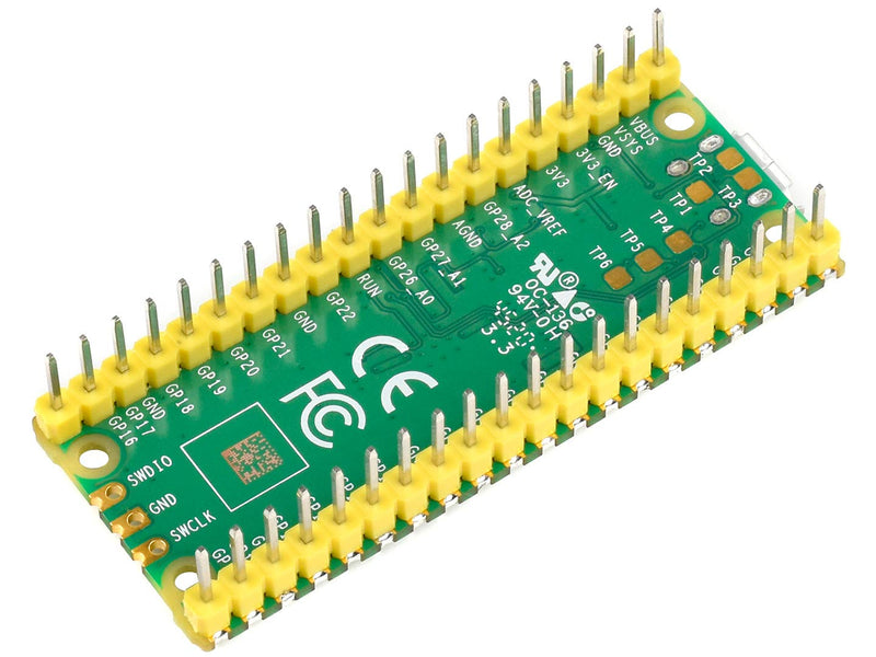 Raspberry Pi Pico with Pre-Soldered Header Microcontroller Mini Development Board Based on Raspberry Pi RP2040 Chip,Dual-Core ARM Cortex M0+ Processor, Flexible Clock Running up to 133 MHz