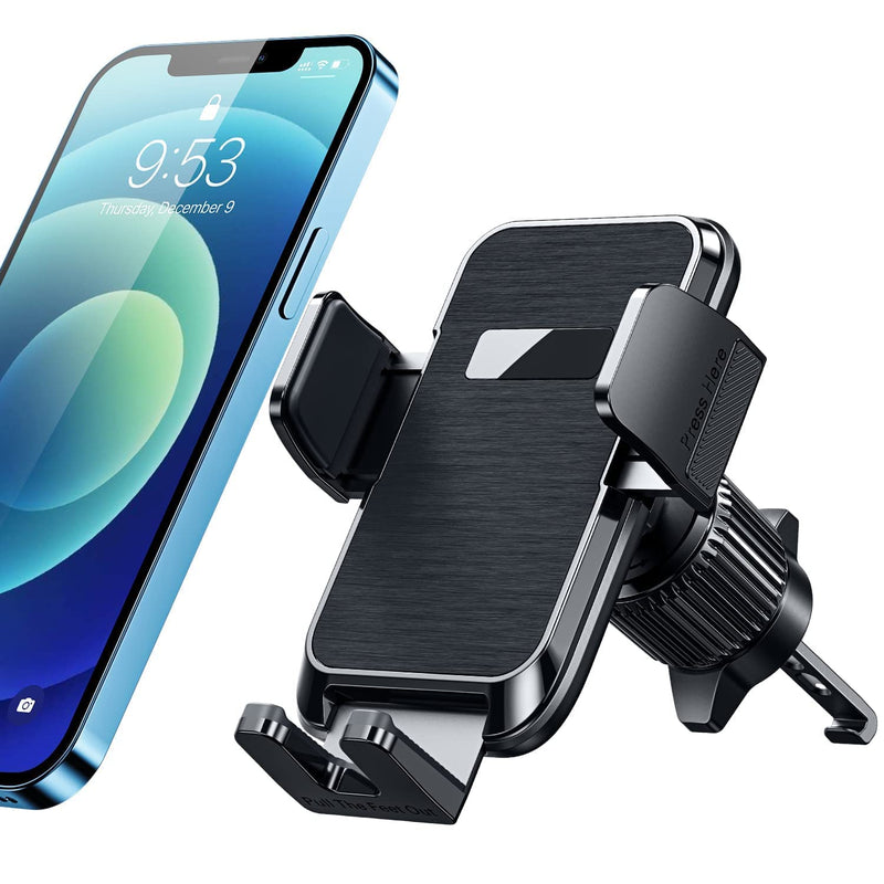Qifutan Phone Mount for Car Vent [2022 Upgraded Clip] Cell Phone Holder Car Hands Free Cradle in Vehicle Car Phone Holder Mount Fit for Smartphone, iPhone, Cell Phone Automobile Cradles Universal Air Vent