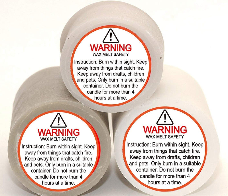 Candle Warning Stickers, 1.5" Round Label,Sticker Decal for Candle Jars, Tins and Votives Candle Jar Container Labels Wax Melting Safety Stickers-504 Labels per Package