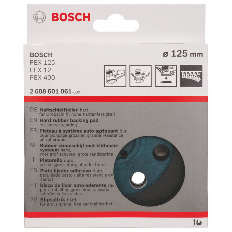 Bosch 2608601061 Grinding Plate for PEX 12, PEX 125, HARD, 125mm