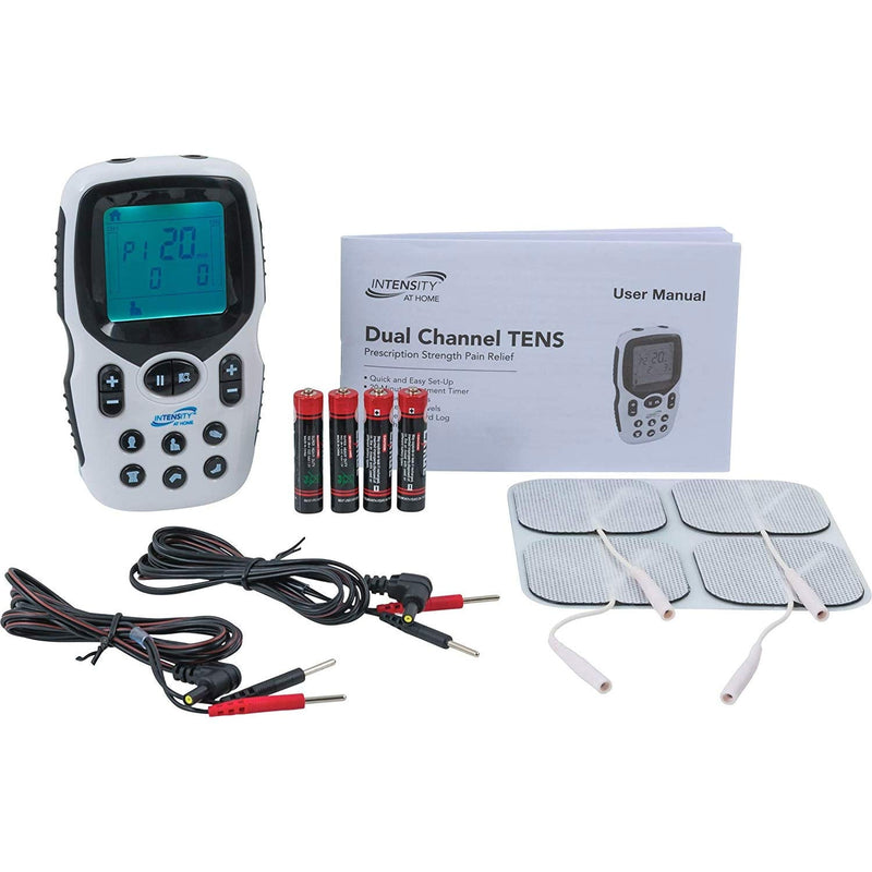 Intensity at Home TENS Unit Muscle Stimulator - Electric Pulse Muscle Stimulator for Back Pain, Neck Pain, Body Pain - Electric Massager for Muscles With Electro Stim