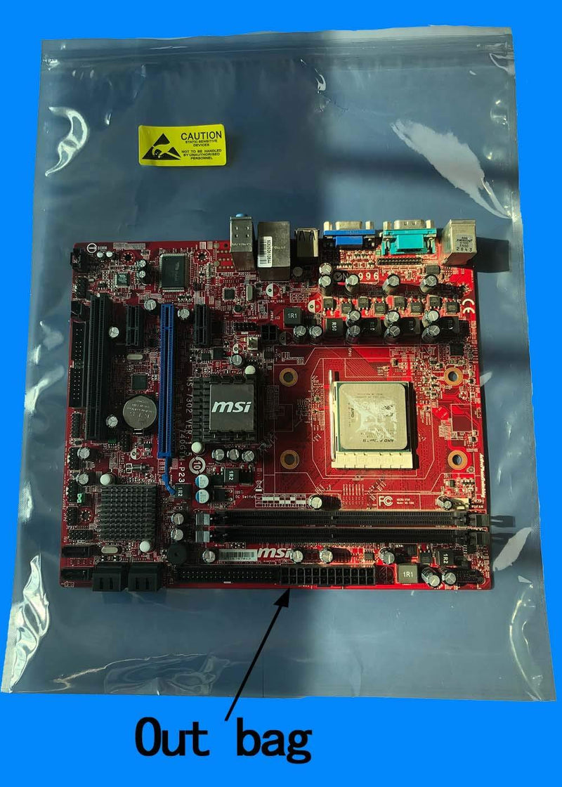 Daarcin 25pcs 11.8x15.7in(30x40cm) Anti Static Bags,ESD Bags Resealable Large Size for Motherboard with 30 PCS Labels and Electronic Device,Antistatic Bags for Graphics Card 25pcs 11.8x15.7in(30x40cm)