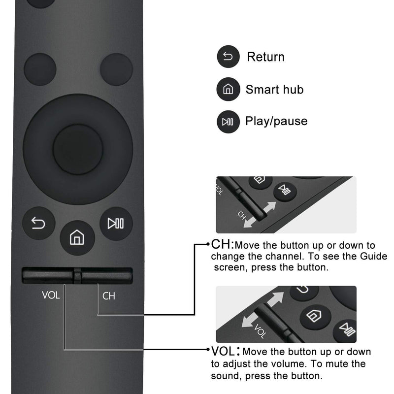 BN59-01259D Replace Remote fit for Samsung TV 6 Series 7 Series KU Series KU6290 UN40KU630D UN43KU6300 UN43KU630D UN50KU6300 UN50KU630D UN55KU6300 UN55KU630D UN60KU6300 UN60KU630D UN75NU7100FX