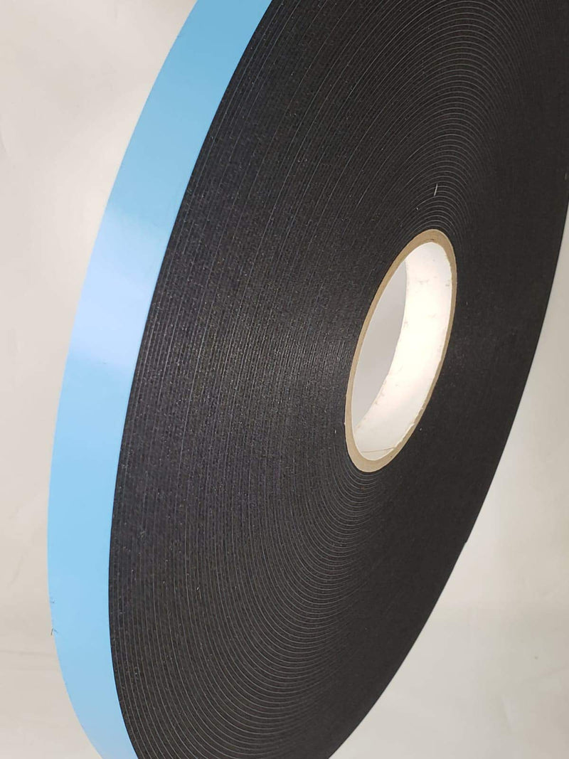 Double Coated Window Glazing Tape, DC-PEF12P Width 1/8” x Thick 5/8" x 75’ Black