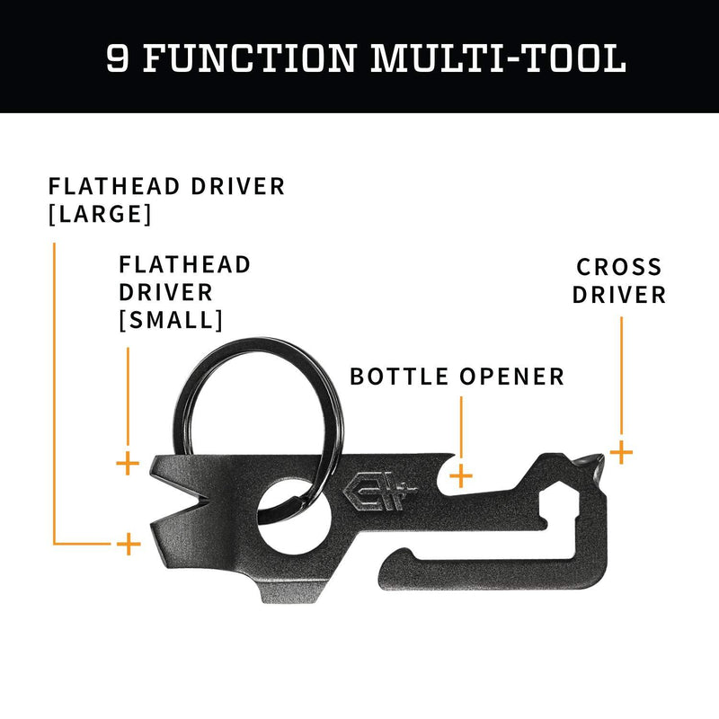 GERBER Mullet, Keychain Multi-Tool, Black [30-001645]