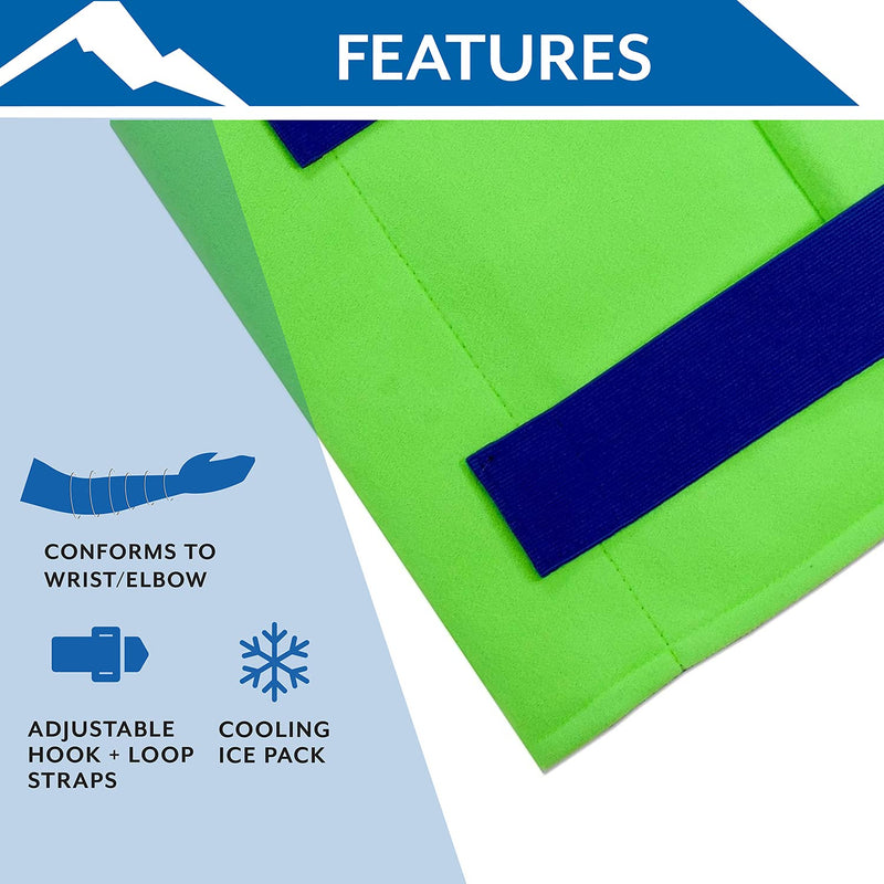 Polar Ice Wrist/Elbow Wrap, Universal Size – Delivers Cryotherapy with Compression – Conforms to The Wrist or Elbow – Use Post-Surgery, During Rehab, or After Physical Activity – Made in The USA
