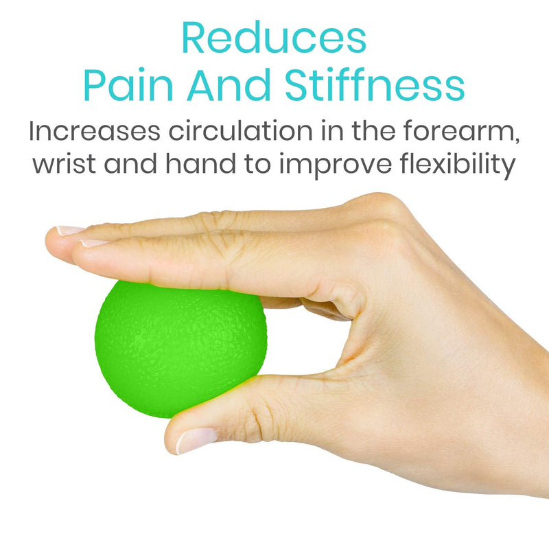 Vive Squeeze Balls for Hand Therapy, Exercise, Arthritis - Grip Strengthener Occupational Equipment for Finger, Wrist, Carpal Tunnel, Pain Relief, Stress - Resistance Strength Squeezing Egg Trainer