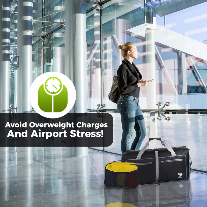 Bago Packing Cubes for Travel - Luggage & Suitcase Organizer - Cube Set 5pcs Set GreenRedPurpleYellowYellow-