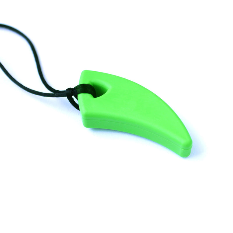 ARK's Saber Tooth Chew Necklace for Mild to Moderate Chewing (Lime Green)