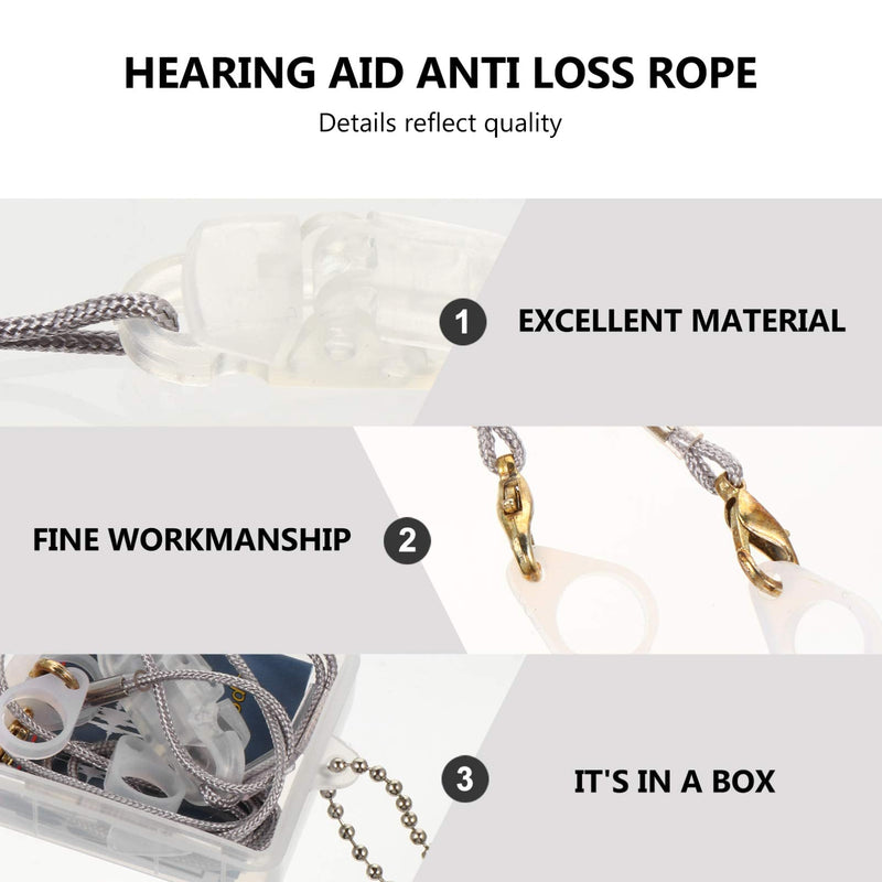 Scicalife BTE Hearing Aids Clip For Adults- New Designed Portable Rope Anti-lost Lanyard Fixation Cord Protection Rope For Seniors