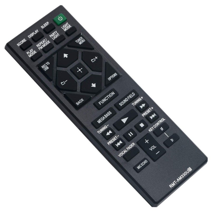 RMT-AM330U Remote Control Replacement - RMTAM330U Replaced Remote fit for Sony Audio System MHC-M20 MHC-V21 MHC-V77W SHAKE-X30 MHC-V13 MHC-V02 SHAKE-X10 MHC-V71 MHC-V90W SHAKE-X10 MHC-V50 RMT AM330U