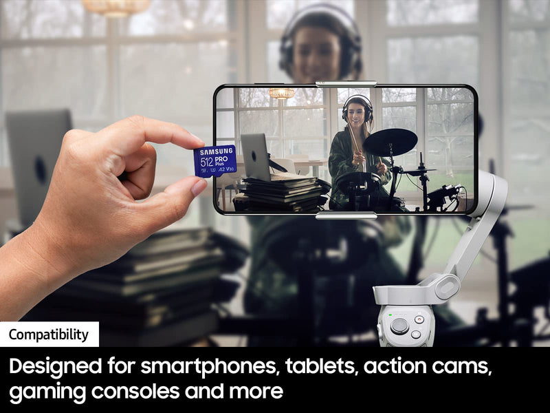 SAMSUNG PRO Plus microSD Memory Card + Adapter, 256GB MicroSDXC, Up to 180 MB/s, Full HD & 4K UHD, UHS-I, C10, U3, V30, A2 for Android Phones, Tablets, GoPRO, DJI Drone, MB-MD256SA/AM, 2023 New PRO Plus Read/Write 180/130MB/s