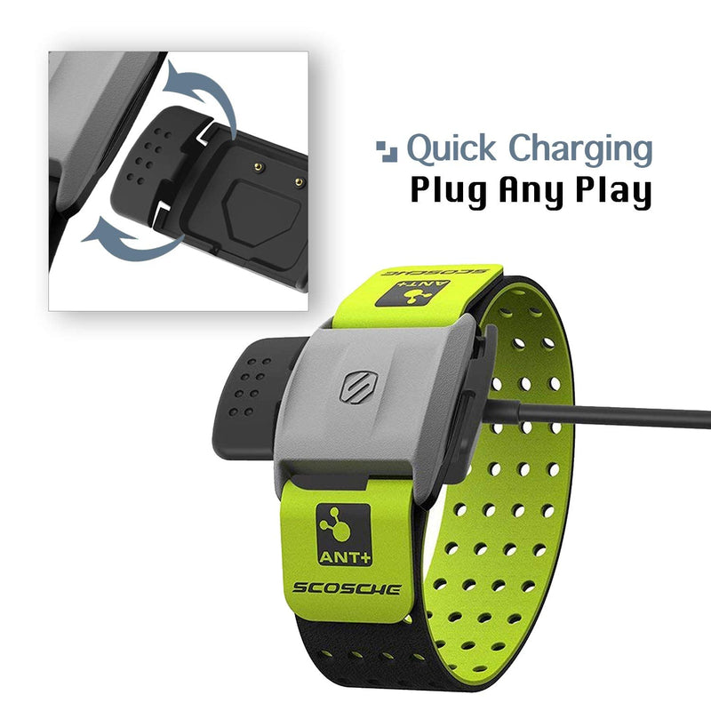 Replacement Charger Dock Compatible with Scosche Rhythm+ Charger, KELIFANG Replacement USB Charging Cable Compatible with Scosche Rhythm Plus Heart Rate Monitor with Armband