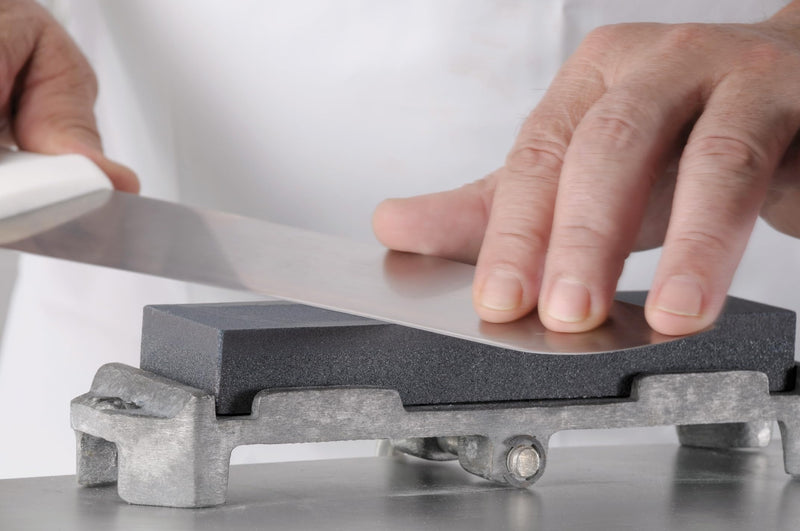 Starrett Sharpening Stone Double Sided 120 and 320 Grit 8" (200mm) - KBKS1, Gray