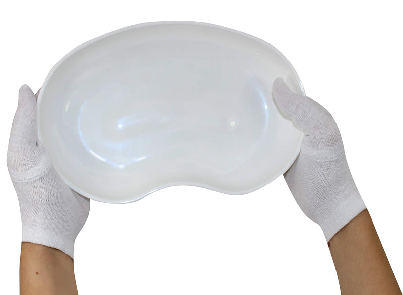 Medi-Inn kidney bowl made of plastic | white - 1 piece | reusable | food-safe, disinfectable, autoclavable | stable & versatile white