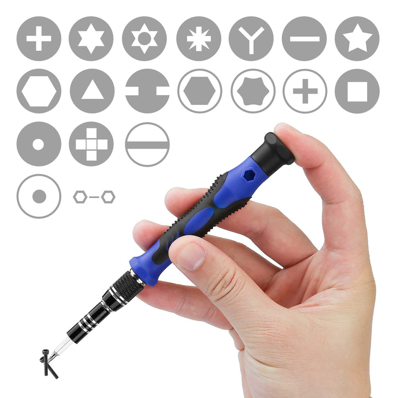 Precision Screwdriver Kit, XOOL 140 in 1 Electronics Repair Tool Magnetic Driver Kit with 120 Bits, Flexible Shaft, Extension Rod for Computer, Mobile Phone, Smartphone, Game Console, PC, Tablet