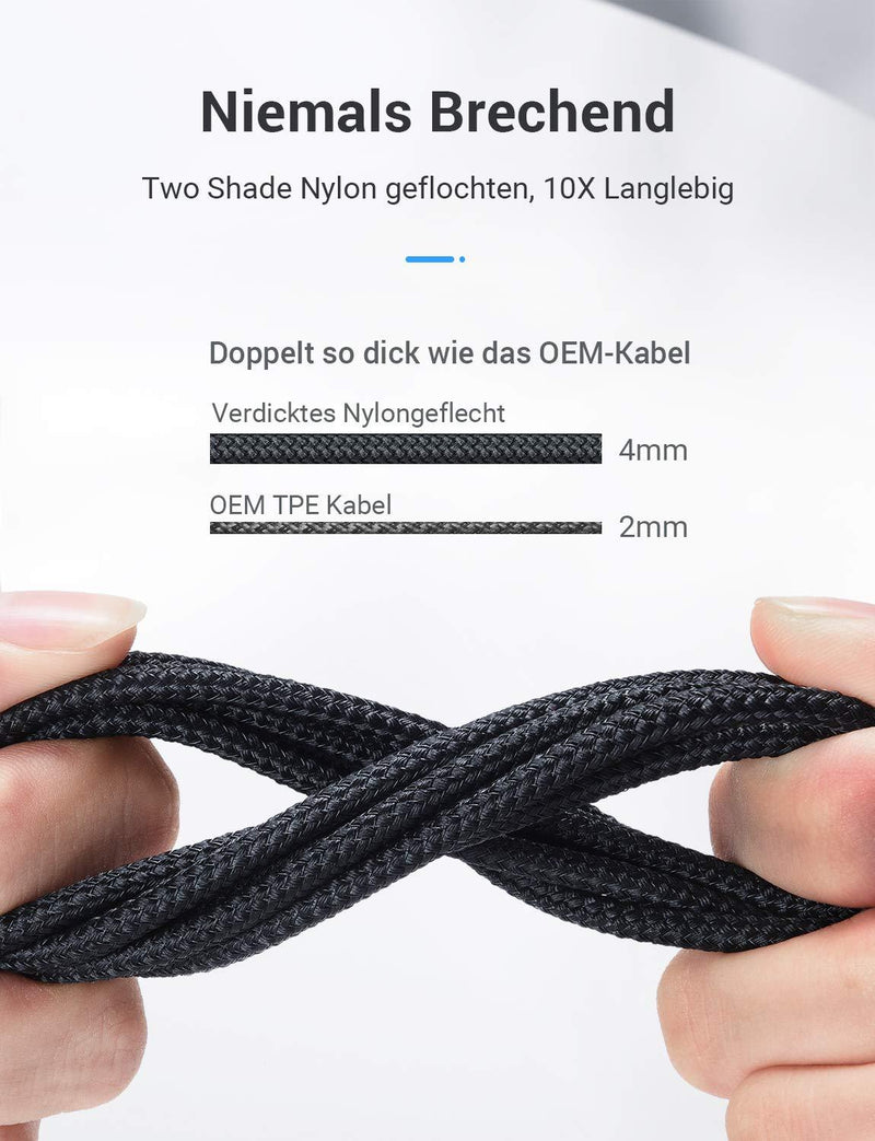 AINOPE USB 3.0 A to A Male Cable 6.6FT+6.6FT,USB 3.0 to USB 3.0 Cable [Never Rupture] USB Male to Male Cable Double End USB Cord Compatible with Hard Drive Enclosures, DVD Player, Laptop Cool-Black Black