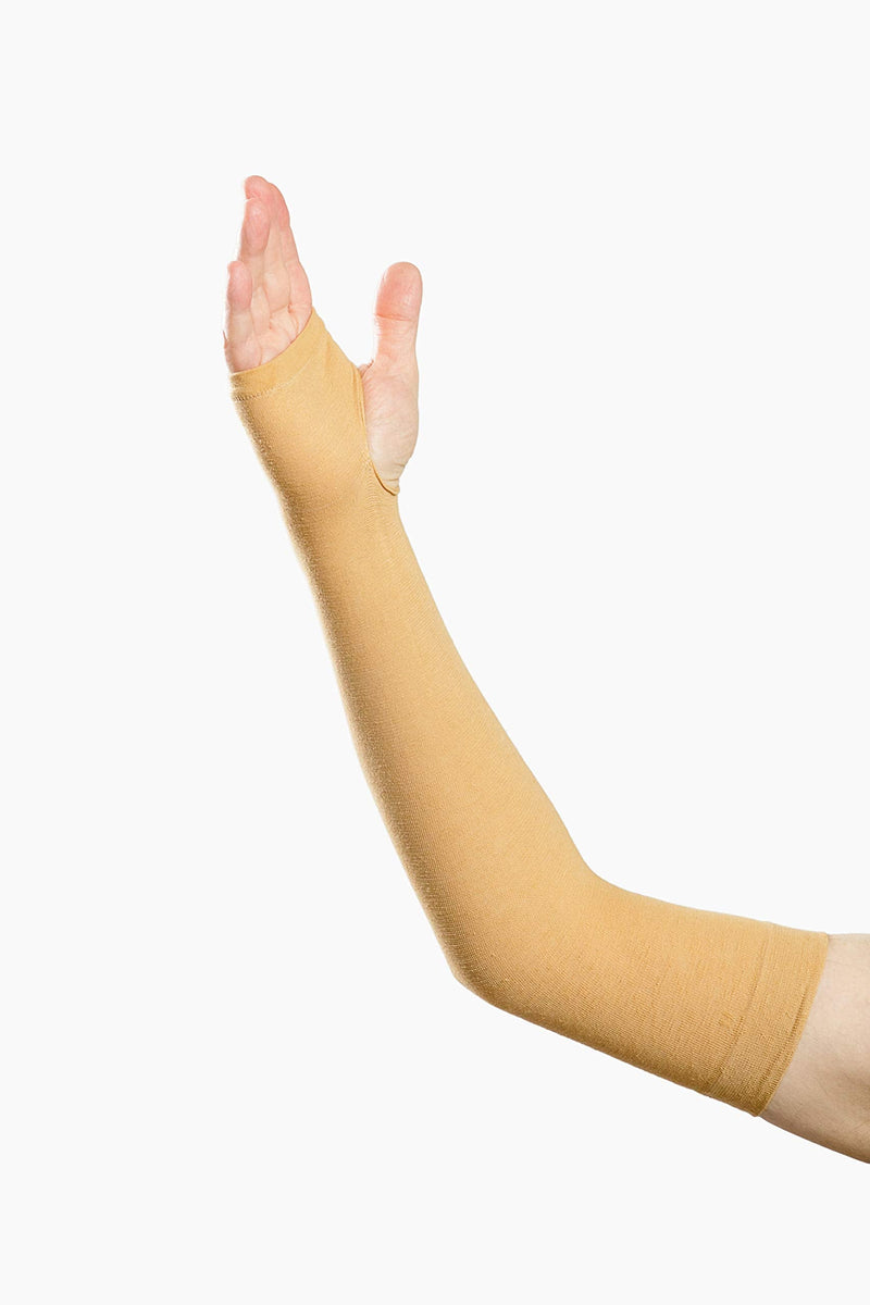 Prevent Products, Inc. - GeriGlove¨ Elderly Skin Protector, Thin Skin Tear & Bruise Protective Arm Sleeve - Made in USA One Pair per Package (Medium/Beige) Medium (1 Pair) Beige