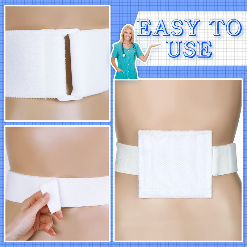 2 PCS Feeding Tube Belt Elastic Peg Tube Holder for Men Women, 28-43 Inch