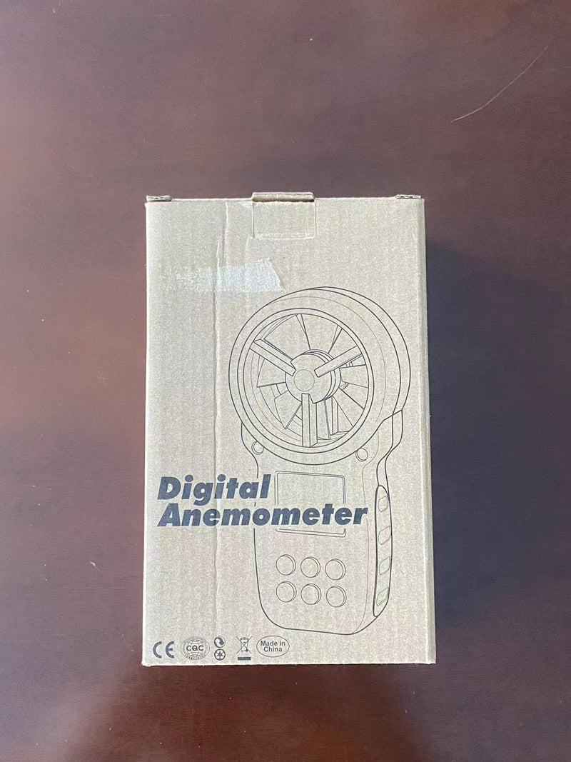 Anemometer, INFURIDER YF-866A Handheld Anemometer Digital Wind Speed Meter Gauge Wind Speed Temperature Humidity Measurement with USB Sync to PC for HVAC CFM Air Flow Velocity 4.866A (CFM anemometer)