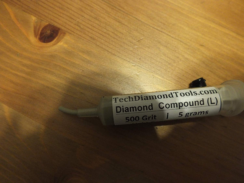 TechDiamondTools Kit of 3 Diamond Lapping Paste Polishing Compound 500 800 1200 Grit Lapidary Paste for Rock Glass Metal Jewelry Resin Marble with 25% of Diamond Powder USA Made 1200 800 500 grit