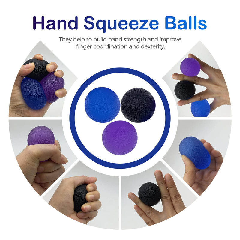 Hand Squeeze Balls Hand Grip Therapy Balls Hand Strengthen Exercise Stress Relief