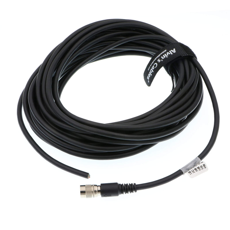Alvin's Cables High Flex 6 Pin Hirose Female HR10A-7P-6S Cable for Basler GIGE AVT CCD Camera Straight 6 pin 3 meters