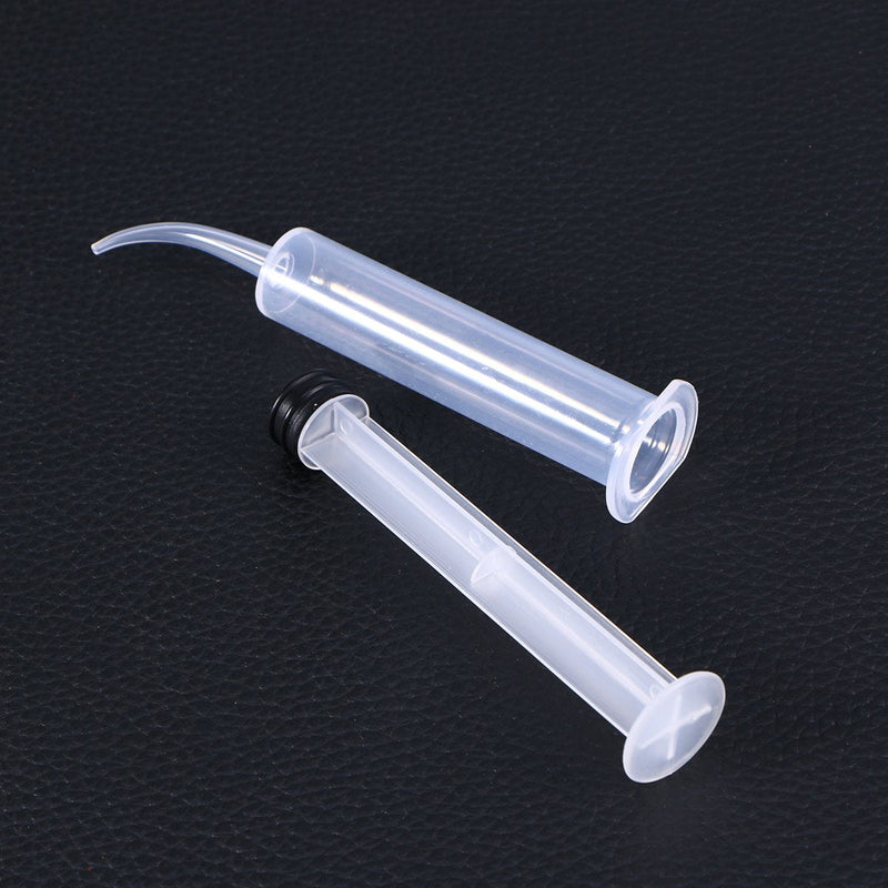 ROSENICE Disposable Dental Irrigation Syringe with Curved Tip for Dental Care 4pcs